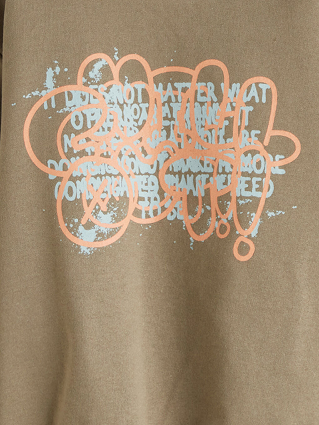 Haki Baskılı Erkek Çocuk Sweatshirt-1