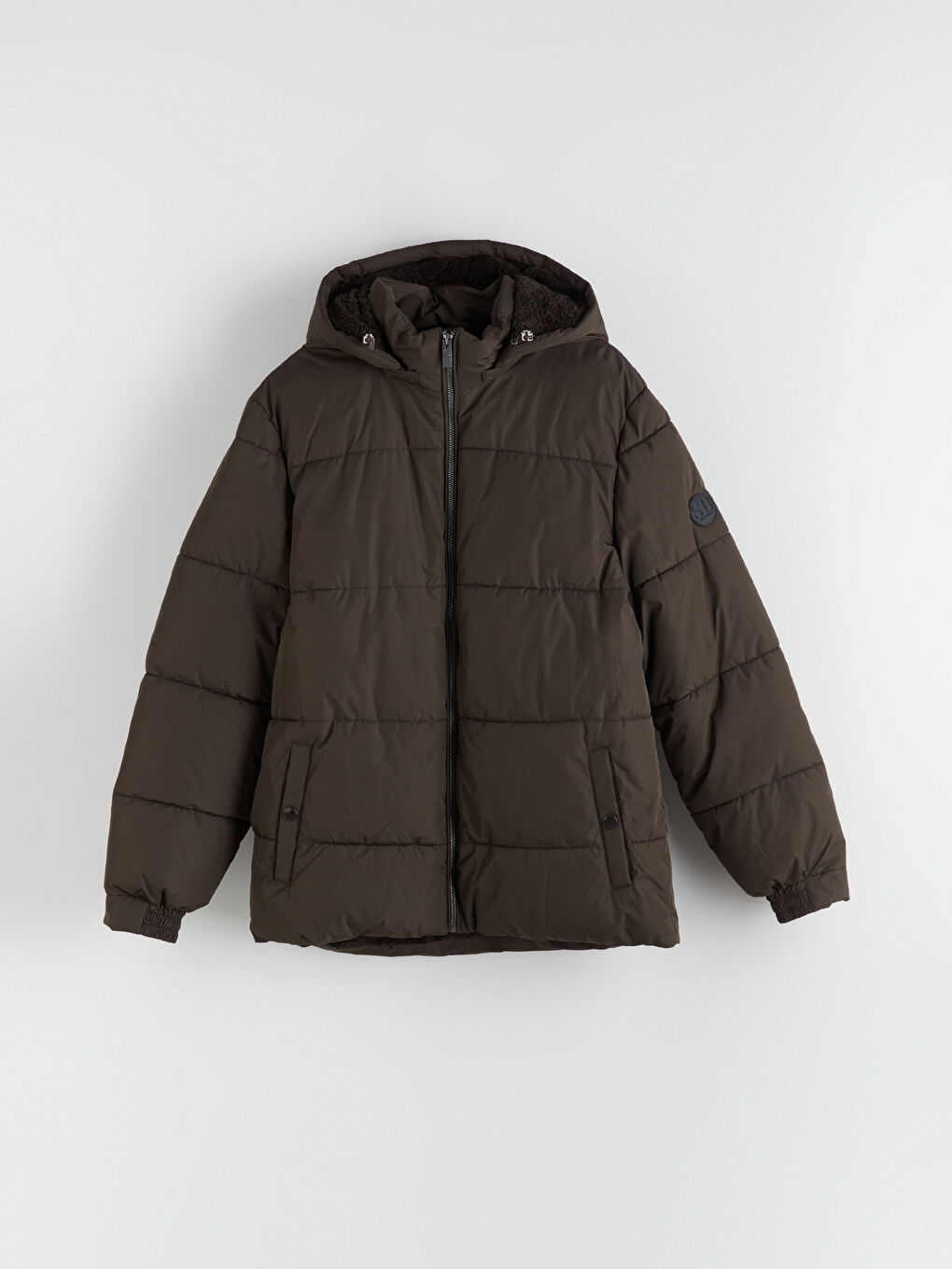 Man KHAKI Puffer Coat-5