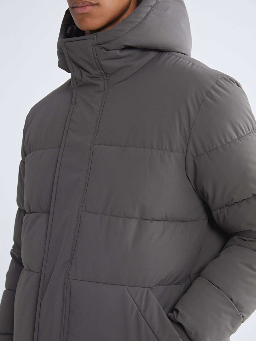 Ерлерге арналған стандартты пішім пуховик пальто-2