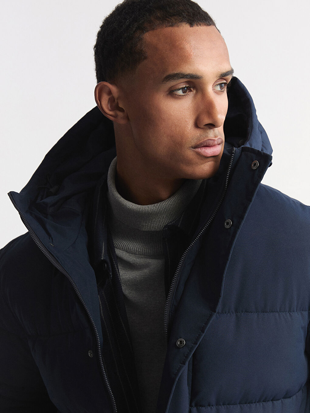 Ерлерге арналған стандартты пішім пуховик пальто-2