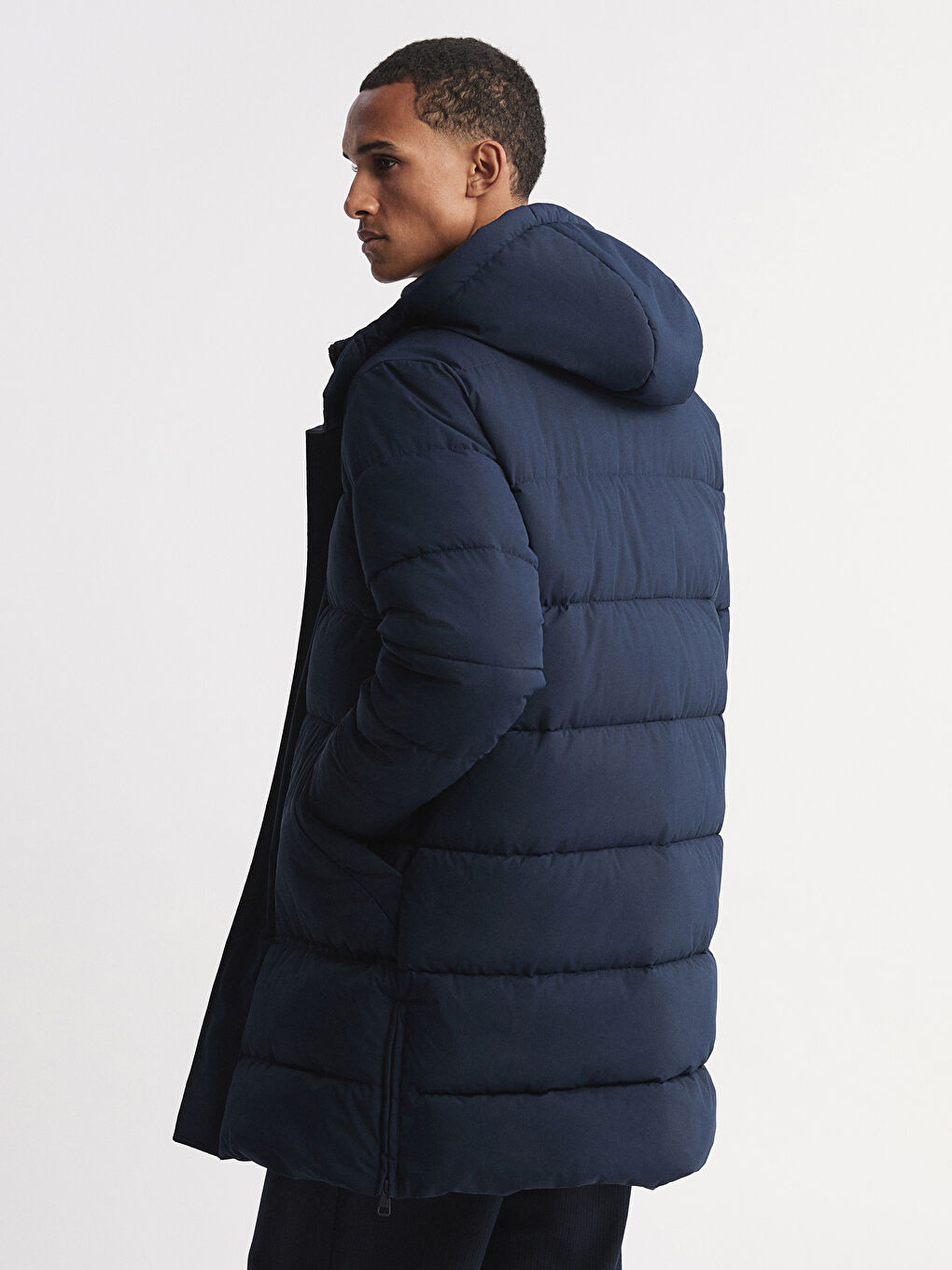 Ерлерге арналған стандартты пішім пуховик пальто-4