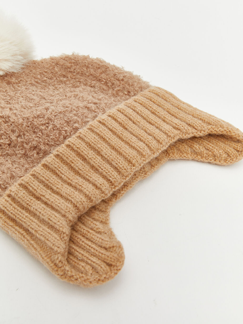 Pom-Pom Detail Baby Boys' Beanie-1