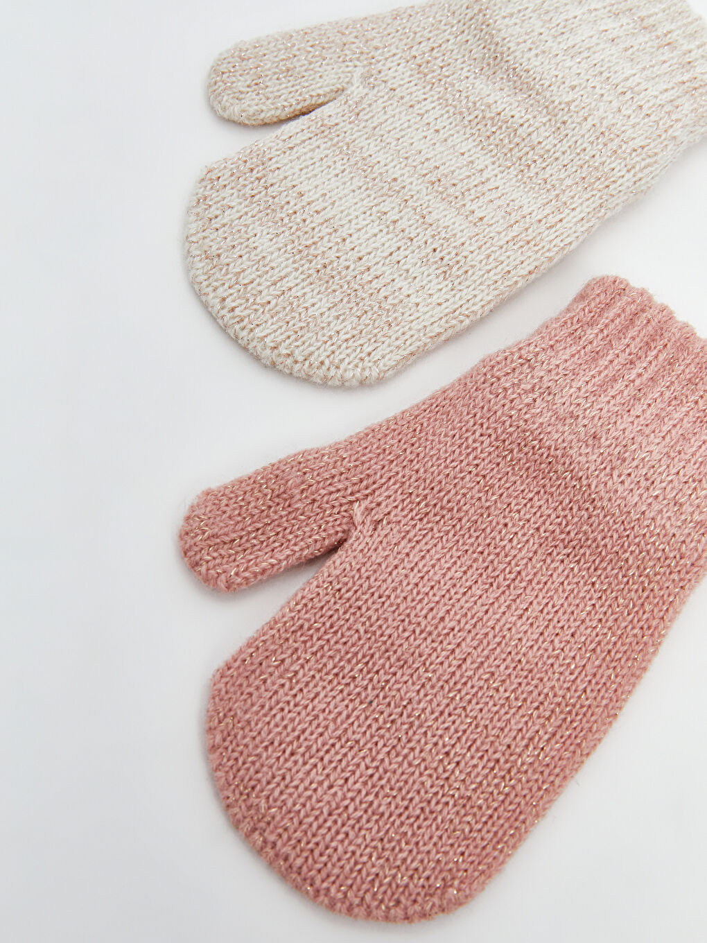 Basic Baby Girls' Knitwear Gloves 2 Pack-1