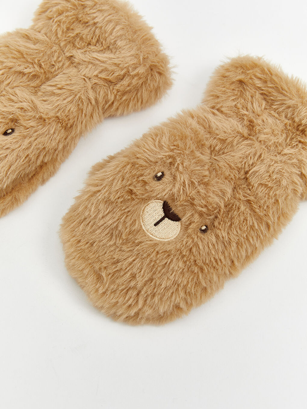 Baby Boy BEIGE Newborn Mittens-2