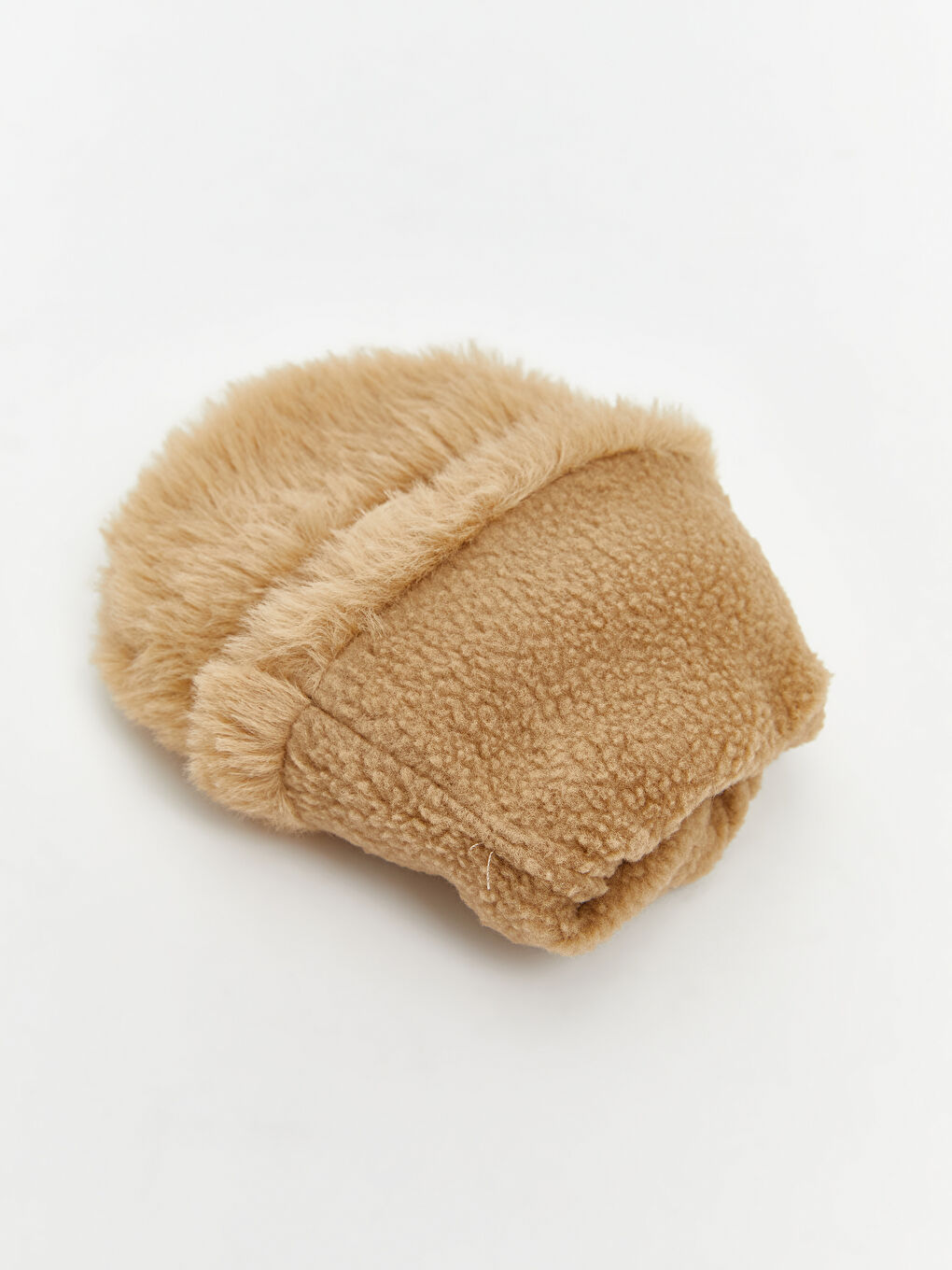 Baby Boy BEIGE Newborn Mittens-3