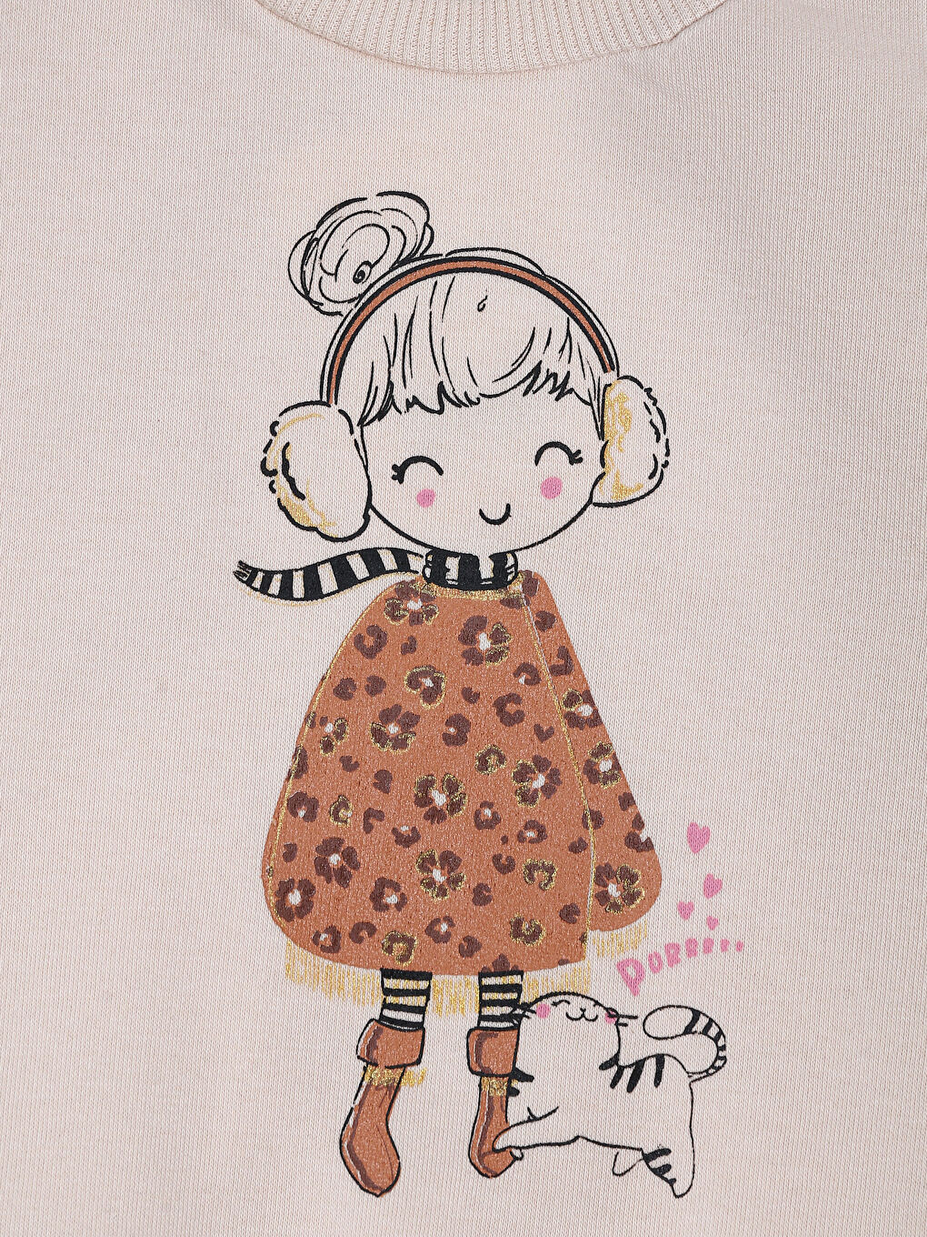 Crew Neck Girls' T-Shirt Set (2 Pieces)-6