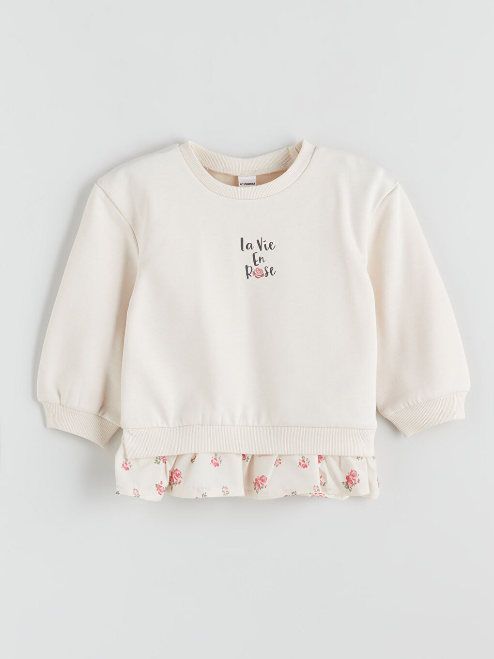 Crew Neck Printed Girls Sweatshirt 2 Pack-1