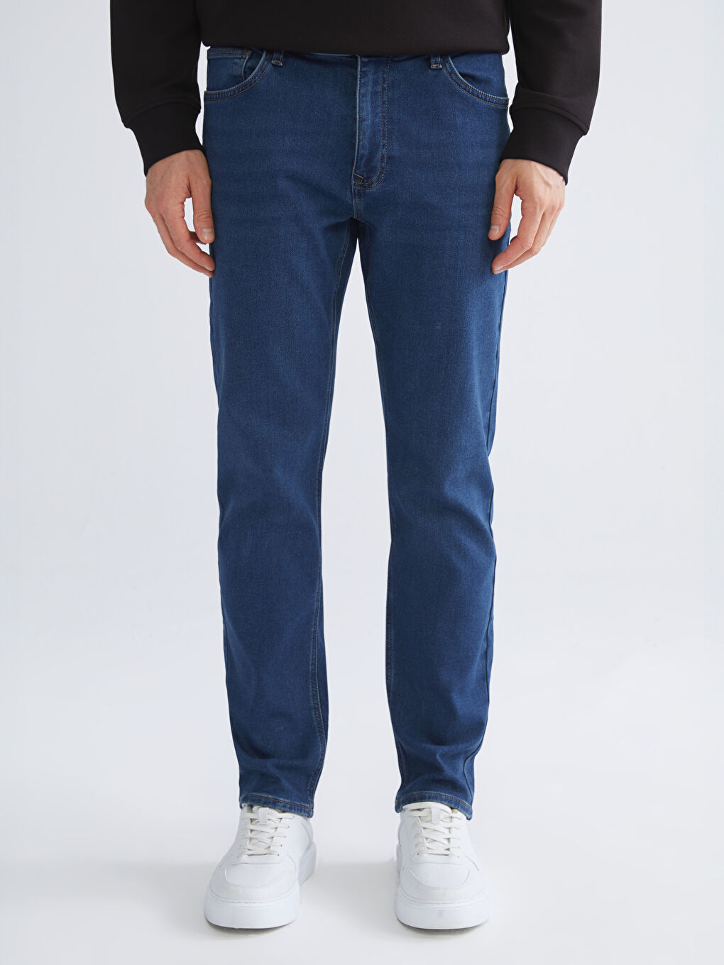 İndigo 779 Regular Fit İçi Polarlı Kışlık Erkek Jean Pantolon-1