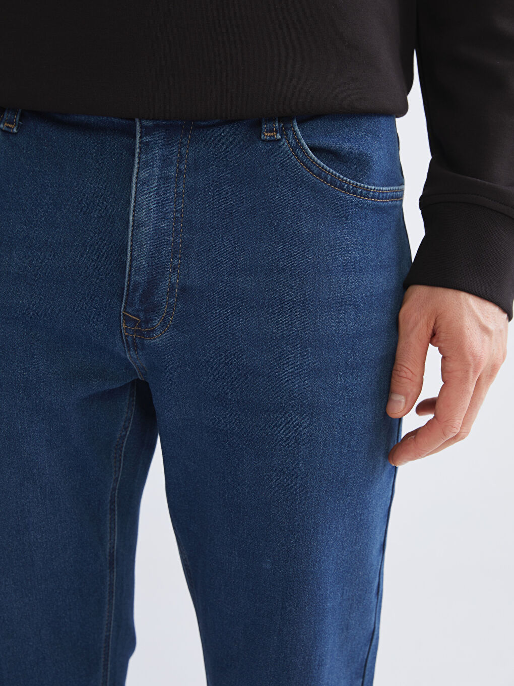 İndigo 779 Regular Fit İçi Polarlı Kışlık Erkek Jean Pantolon-2