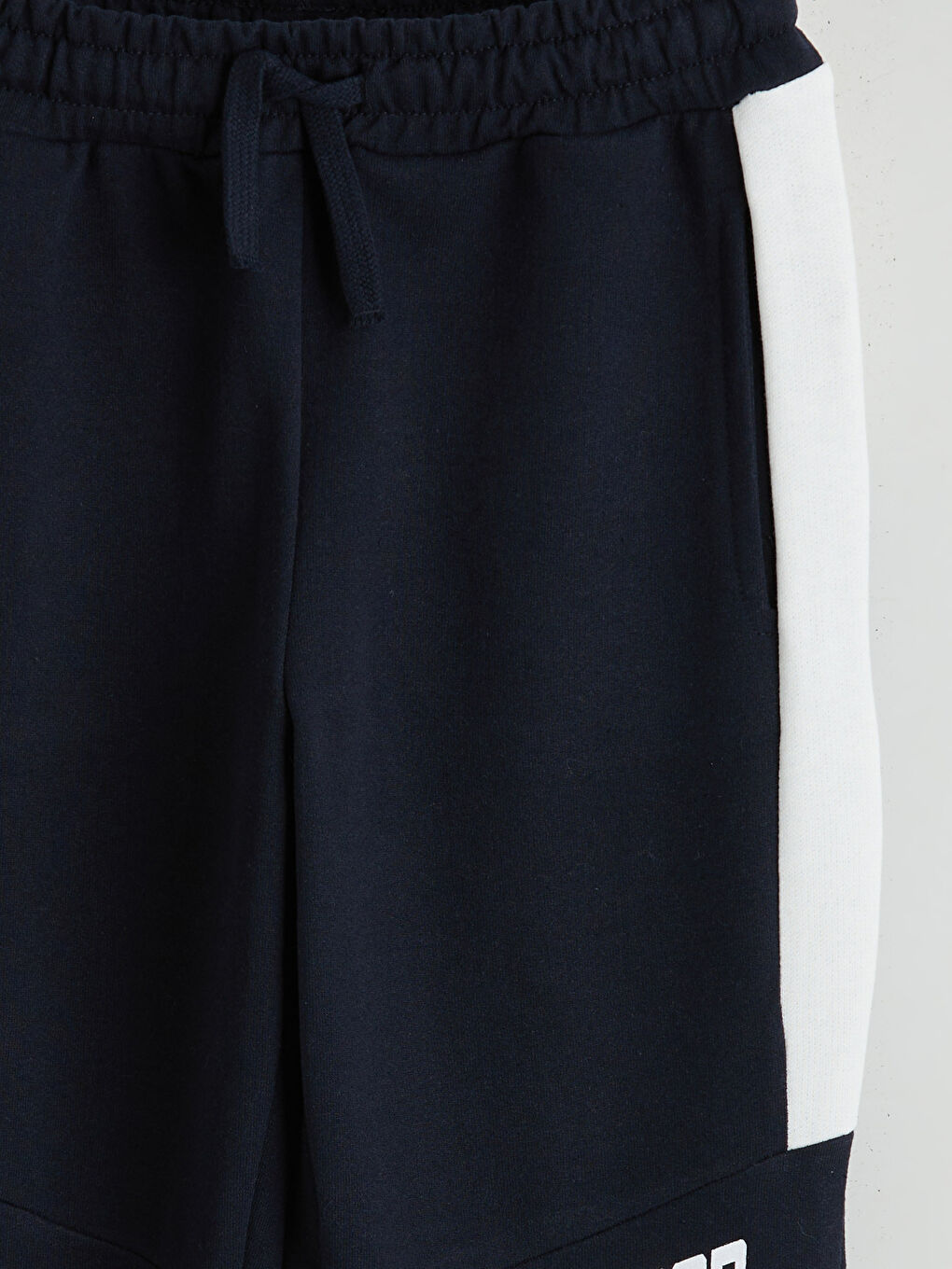 Lacivert Beli Lastikli Erkek Çocuk Jogger Eşofman Altı-2