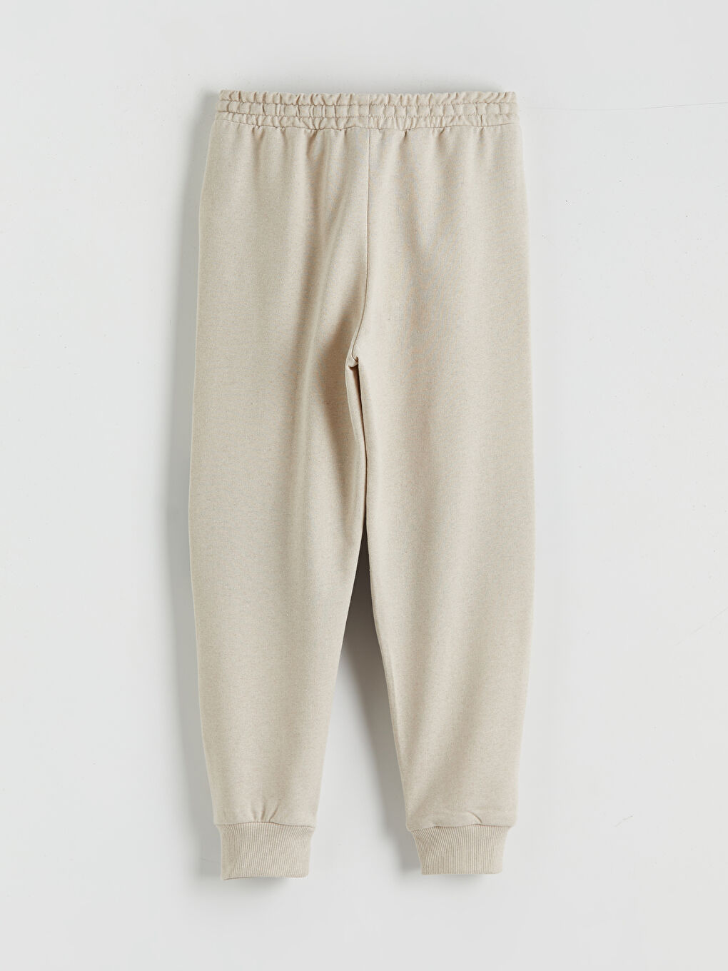 Bej Beli Lastikli Erkek Çocuk Jogger Eşofman Altı-1