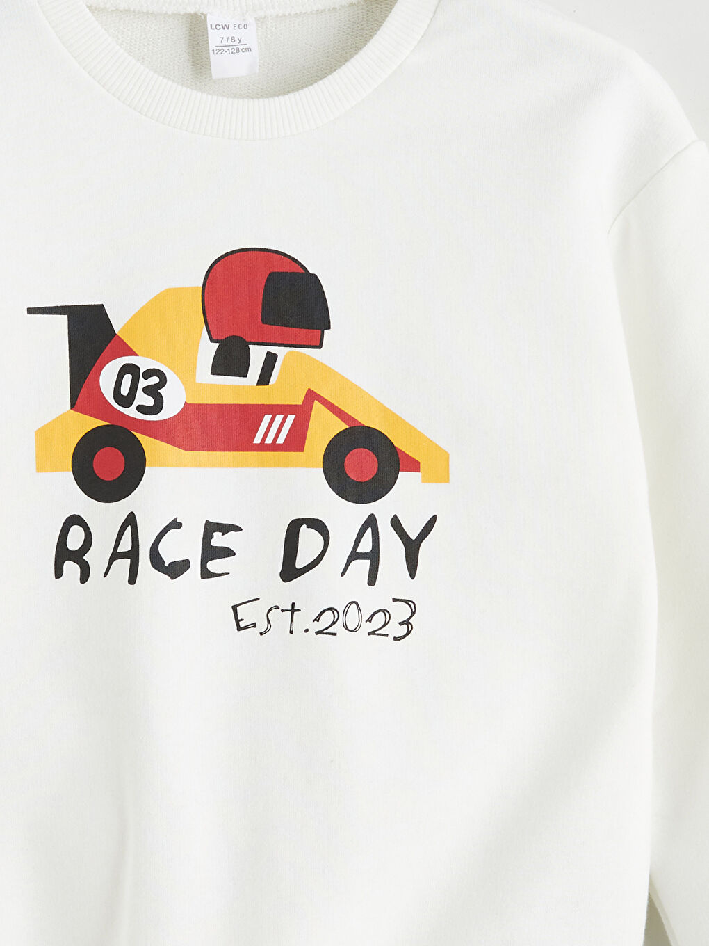 Crew Neck Printed Boys' Sweatshirt-2