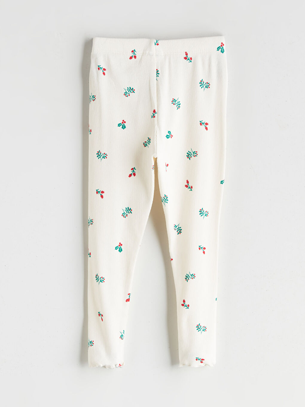 Crew Neck Floral Baby Girls' Pyjama Set 2 Pack-7