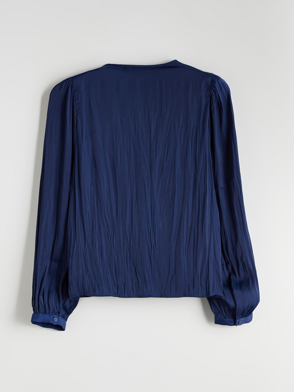 Әйелдер көк Блузка-5