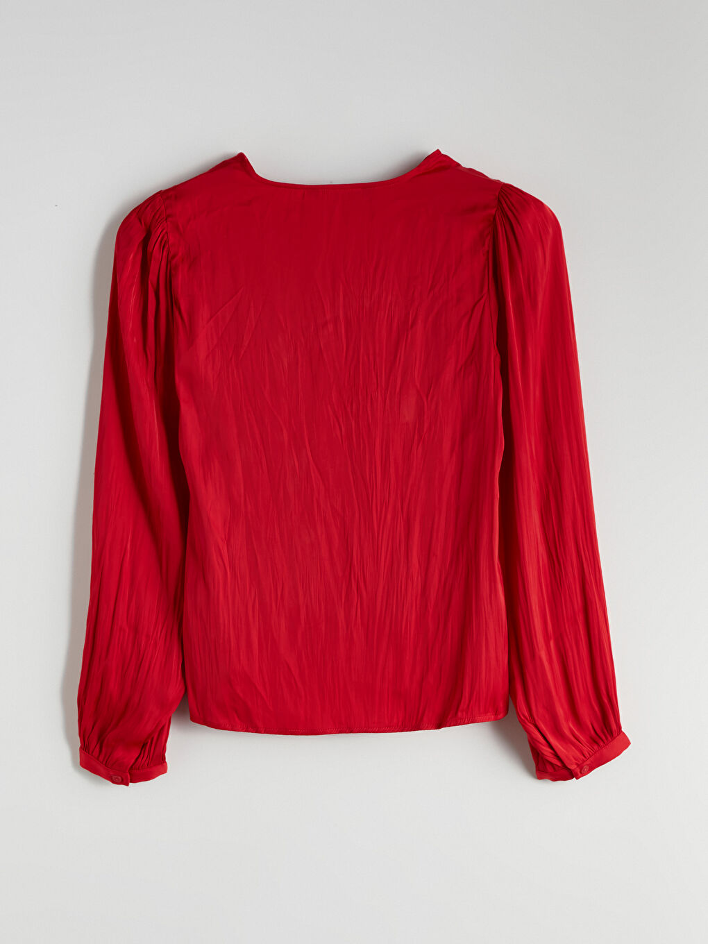 Әйелдер қызыл Блузка-5