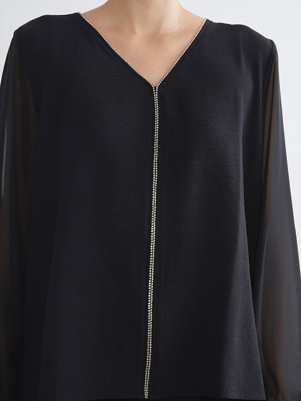 Әйелдер қара Блузка-2