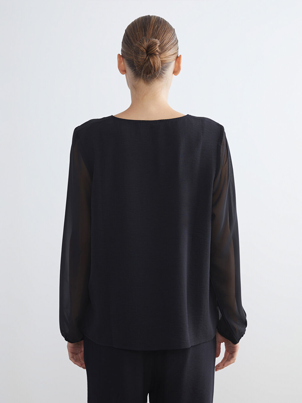 Әйелдер қара Блузка-3