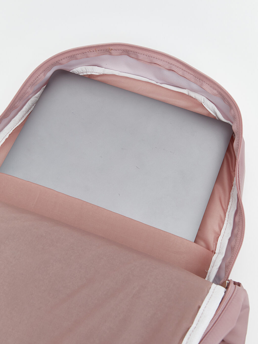 Pembe Çok Bölmeli Kadın Sırt Çantası-4