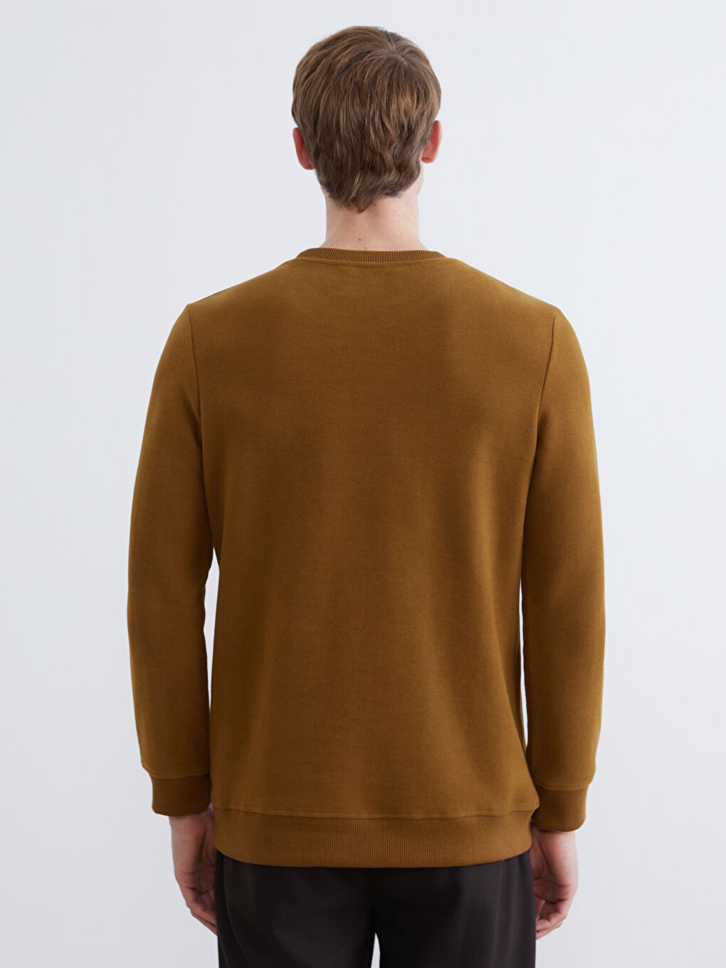 Hanorac pentru Bărbați cu Guler Rotund-3