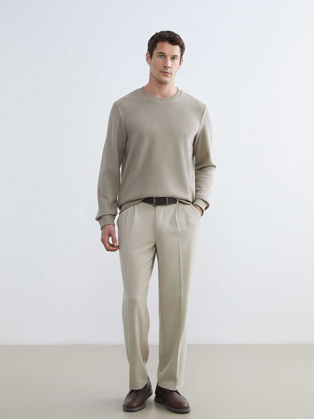 Свитшот с круглым вырезом для мужчин-1