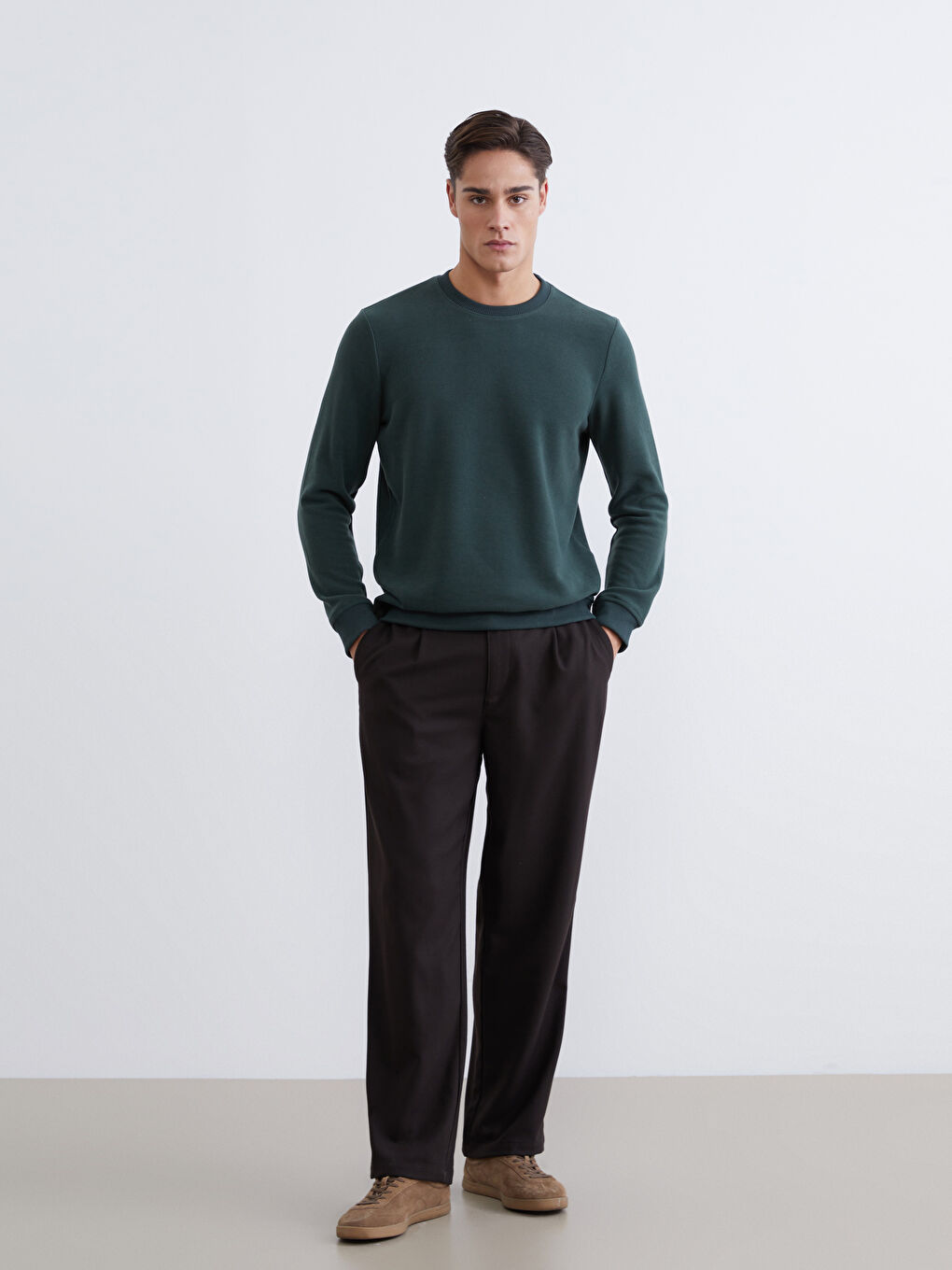 Свитшот с круглым вырезом для мужчин-1