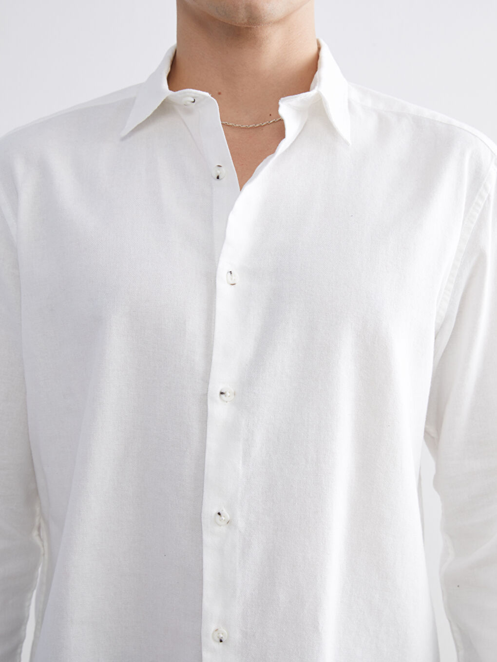 Regular Fit Long Sleeve Gabardine Men's Shirt-2