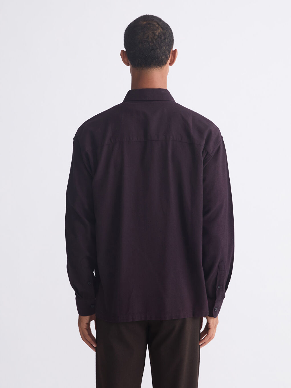 Regular Fit Long Sleeve Gabardine Men's Shirt-3