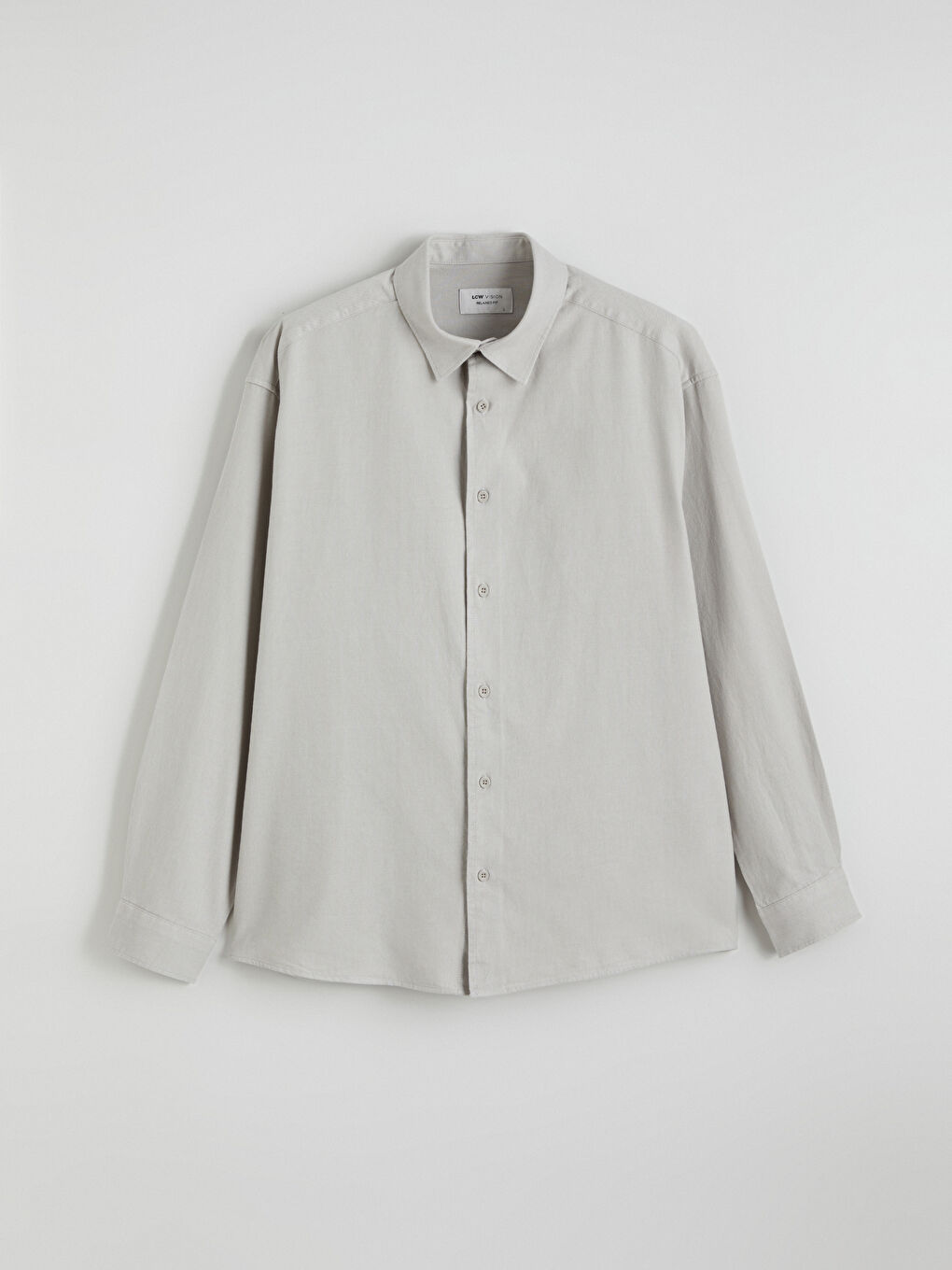 Bej Regular Fit Uzun Kollu Gabardin Erkek Gömlek