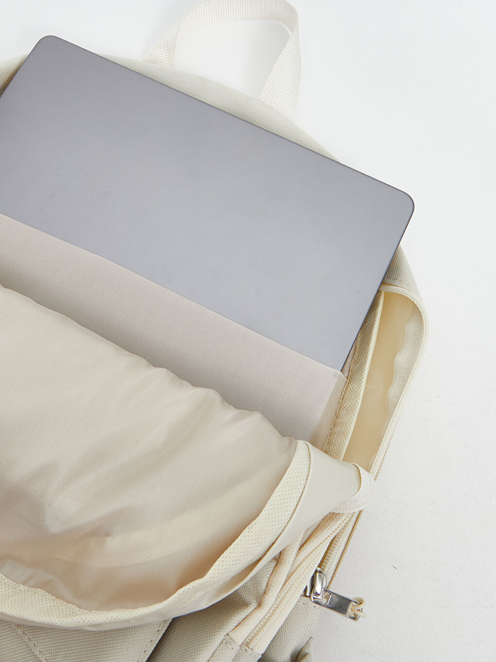 Bej Çok Bölmeli Kız Çocuk Sırt Çantası-3