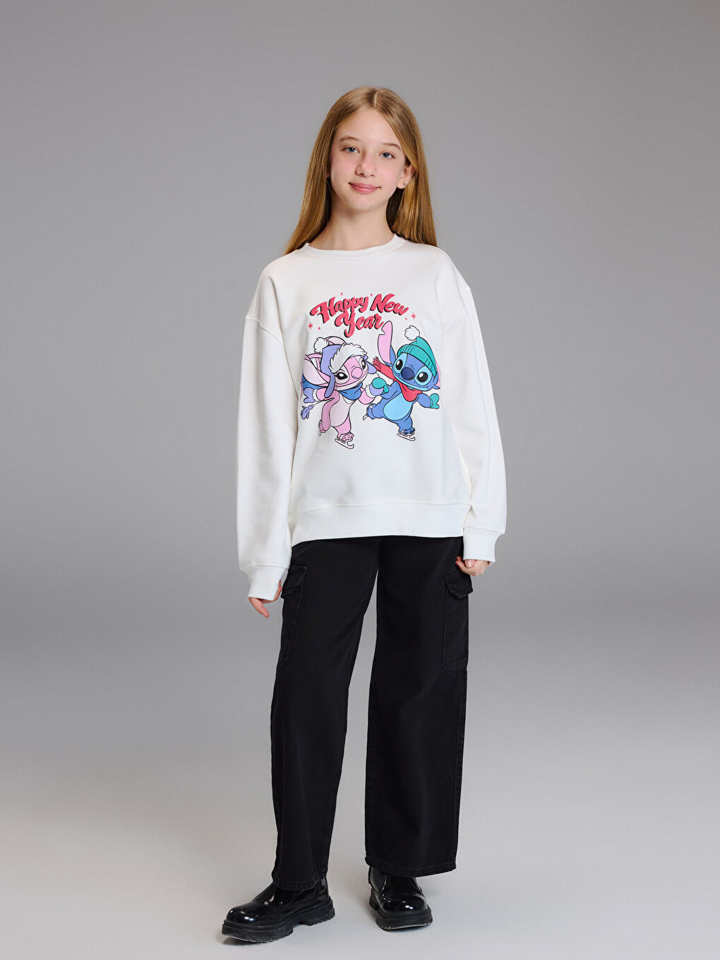 Girl ECRU Sweatshirt-1