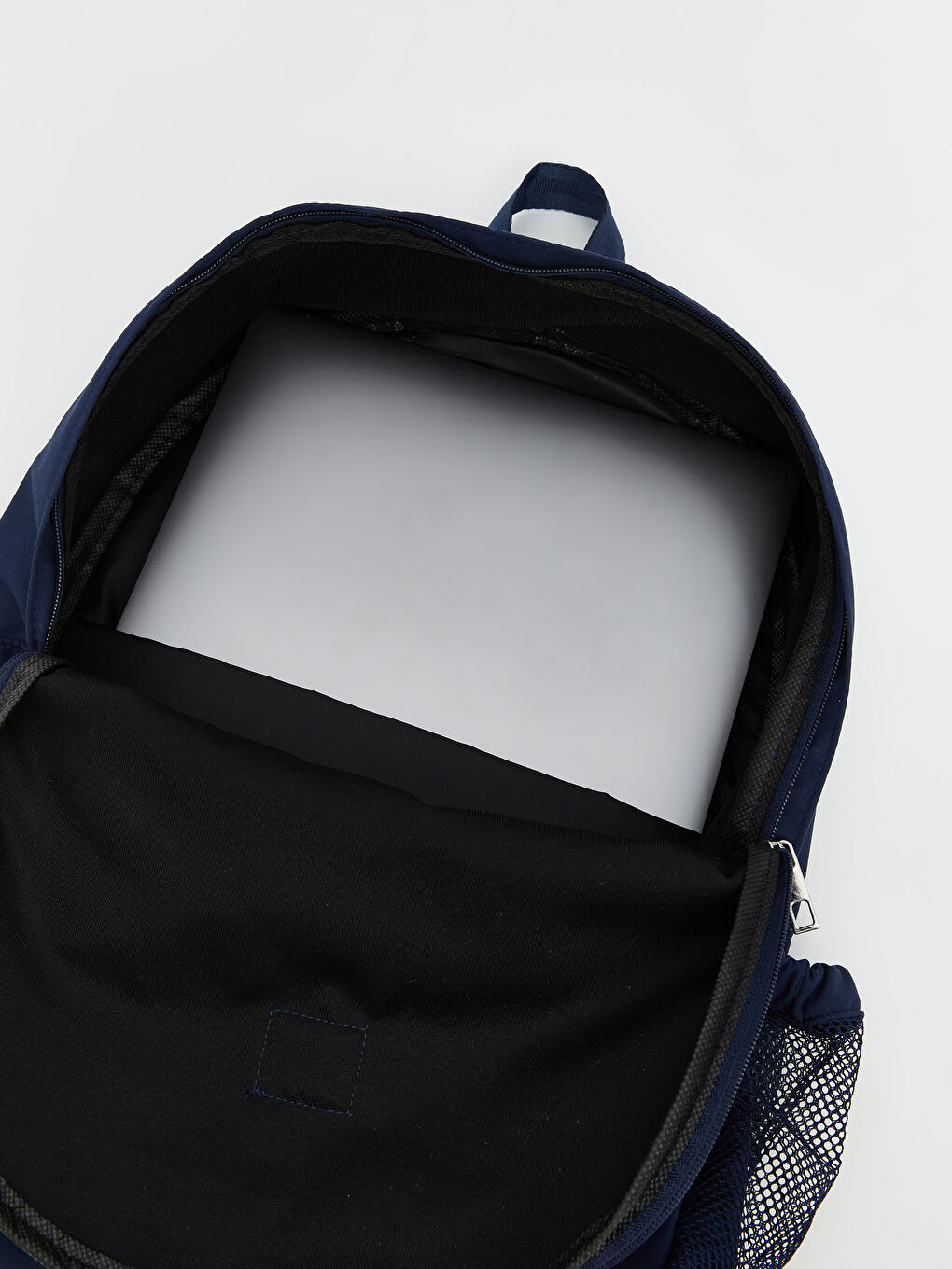 Lacivert Laptop Bölmeli Kadın Sırt Çantası-3