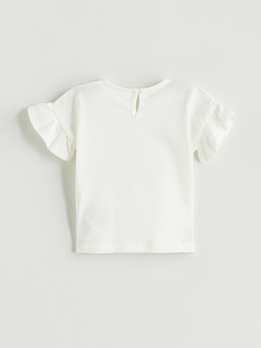 Блузка с круглым вырезом и принтом для малышки девочки и шорты - комплект из 2 предметов-2