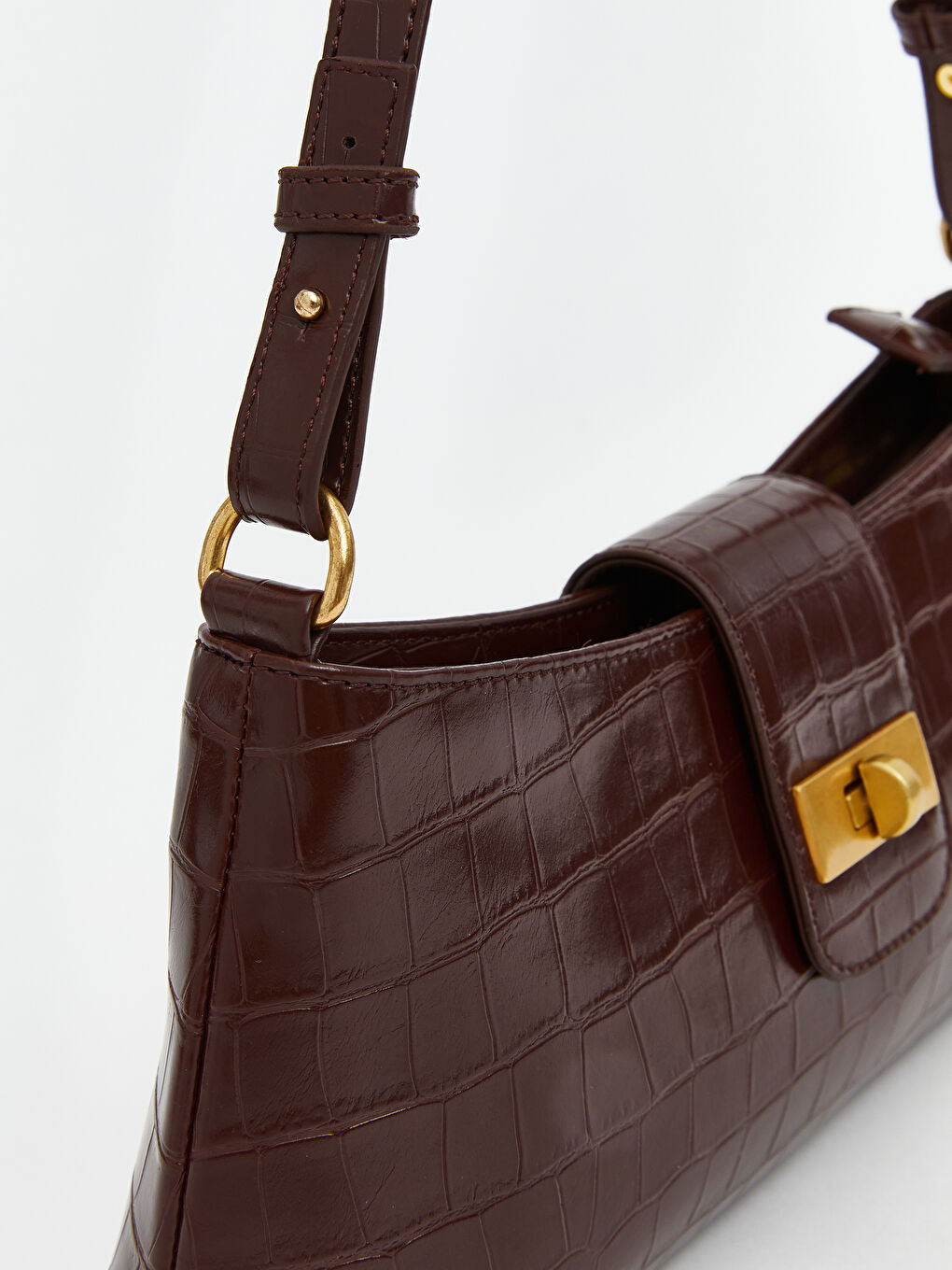 Leather-Look Women's Shoulder Bag-2