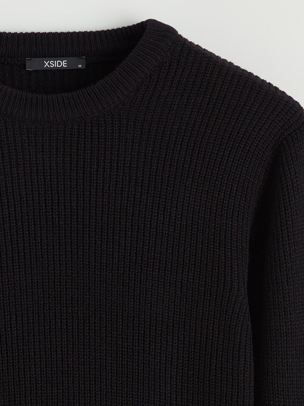 Crew Neck Long Sleeve Men's Tricot Sweater-5