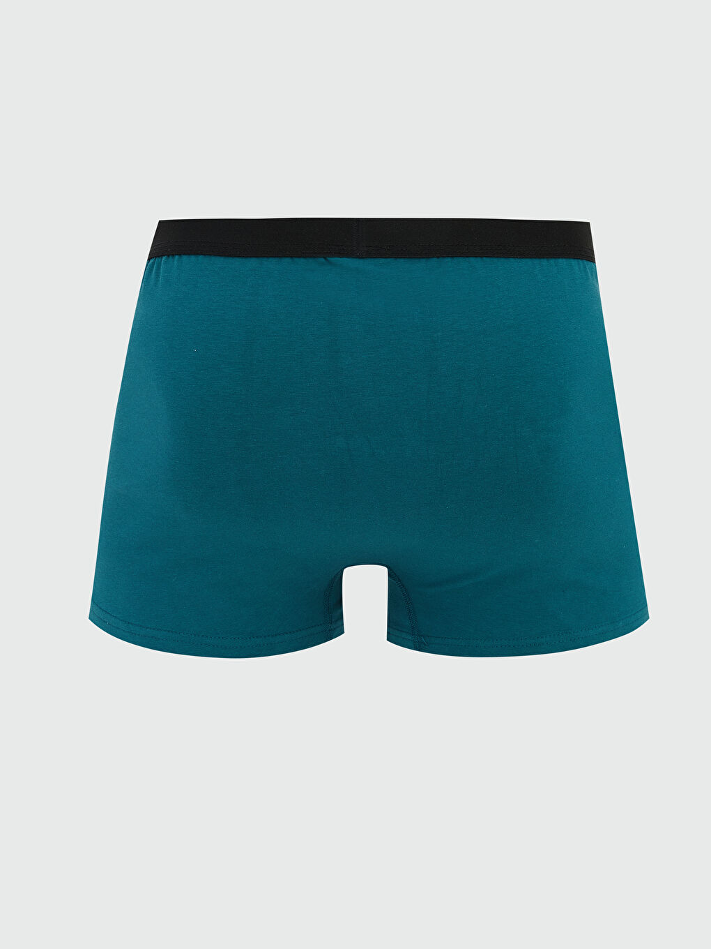 Siyah Standart Kalıp Pamuklu Esnek Erkek Boxer-1