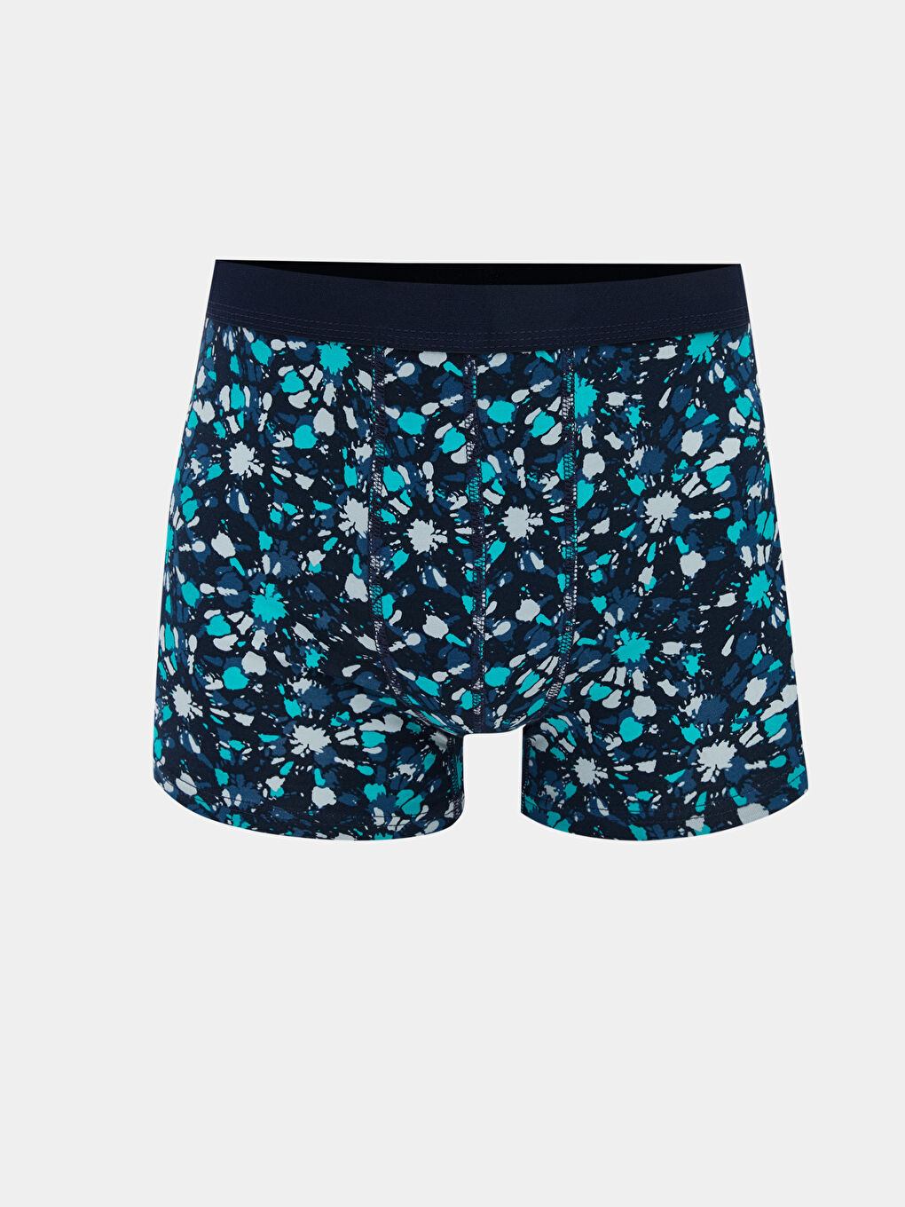 Lacivert Standart Kalıp Pamuklu Esnek Erkek Boxer-1