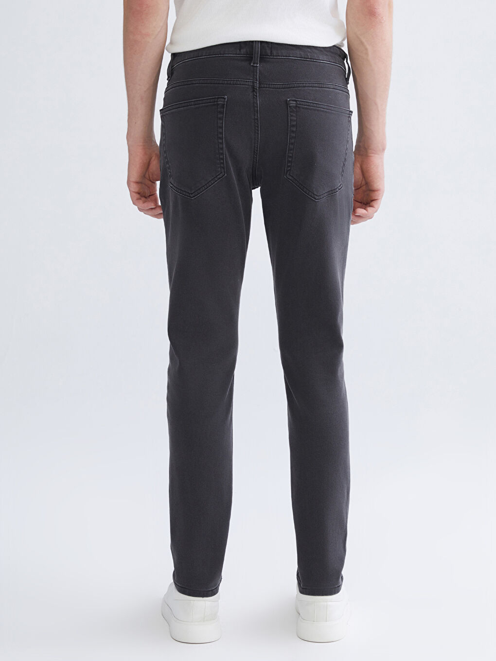 Antrasit 750 Slim Fit İçi Polarlı Kışlık Erkek Jean Pantolon-3