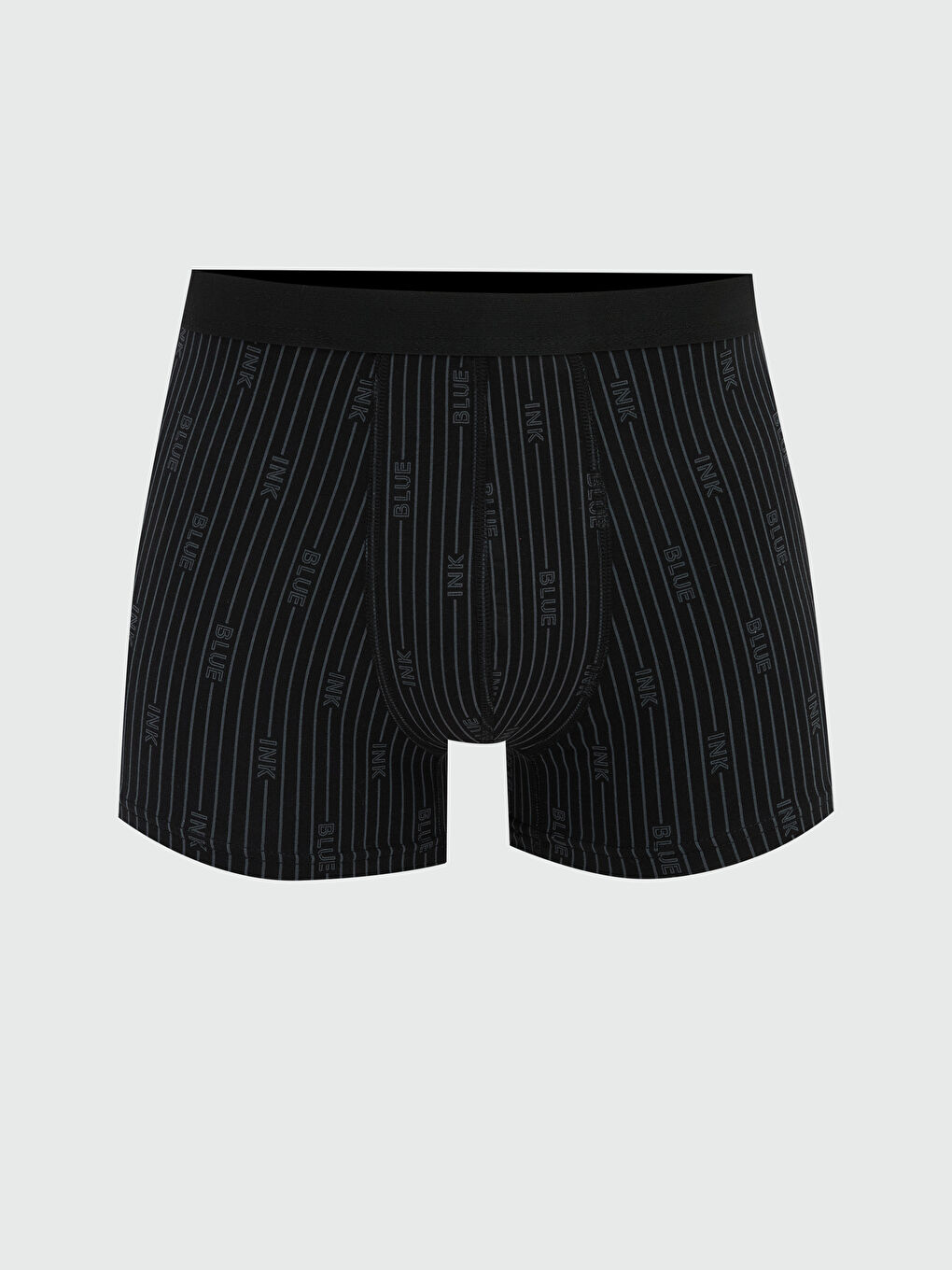 Siyah Standart Kalıp Pamuklu Esnek Erkek Boxer