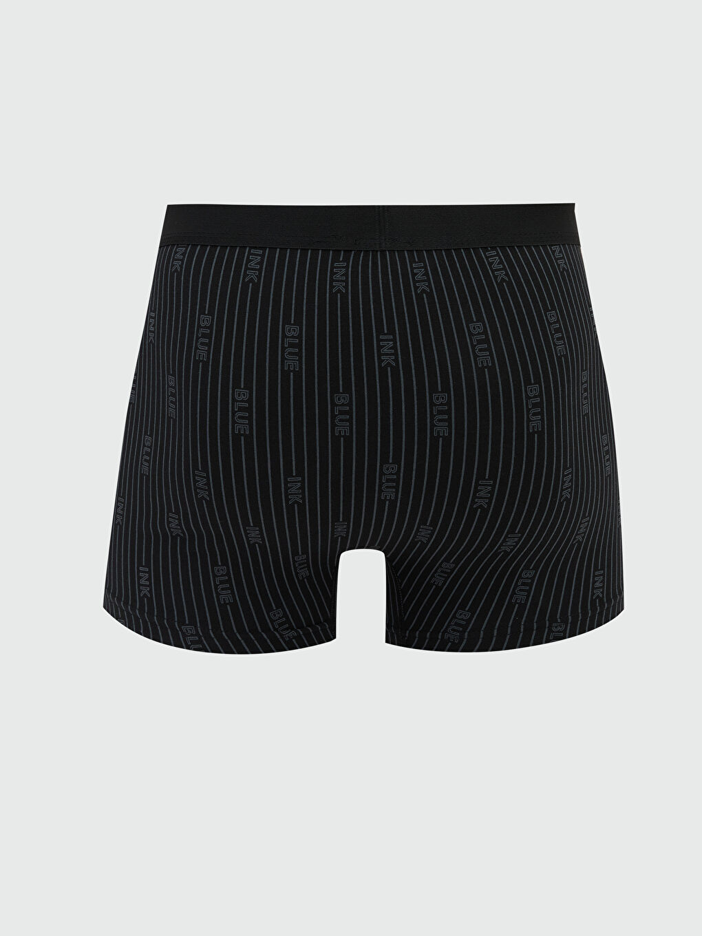 Siyah Standart Kalıp Pamuklu Esnek Erkek Boxer-1