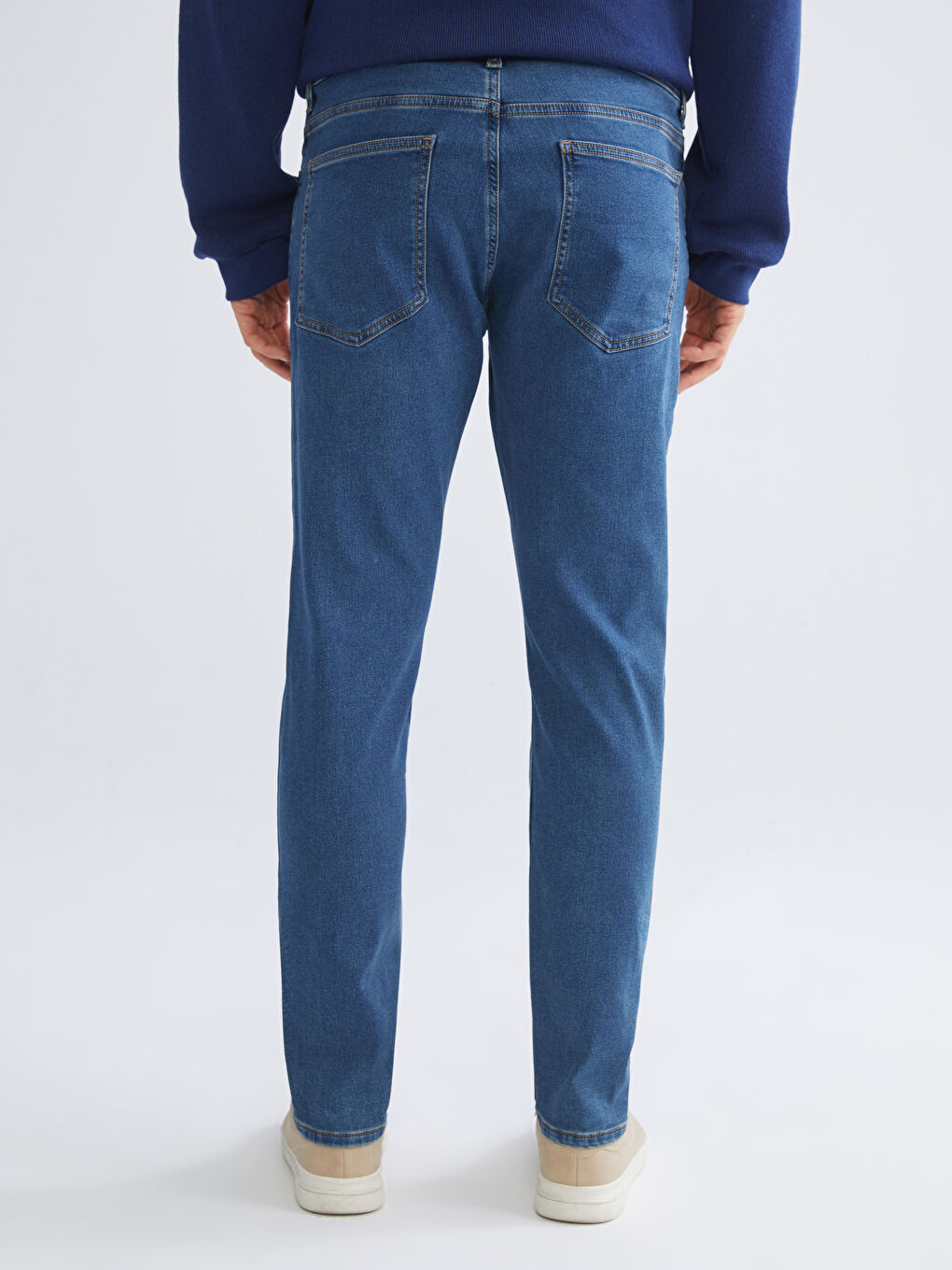 İndigo 750 Slim Fit İçi Polarlı Kışlık Erkek Jean Pantolon-3