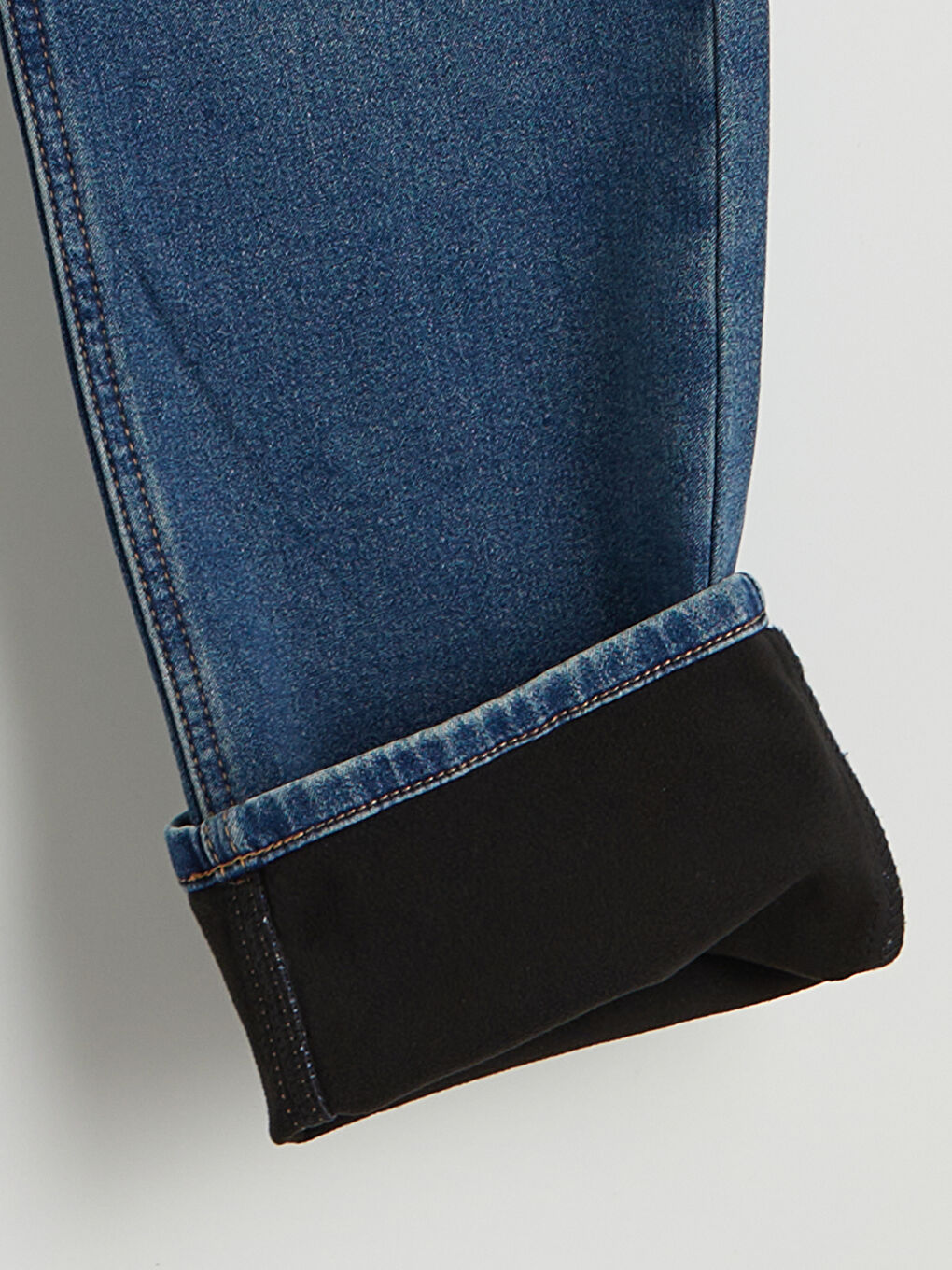 İndigo 750 Slim Fit İçi Polarlı Kışlık Erkek Jean Pantolon-1