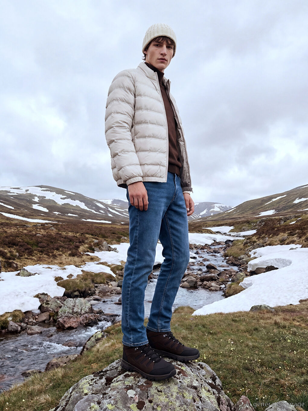 İndigo 750 Slim Fit İçi Polarlı Kışlık Erkek Jean Pantolon