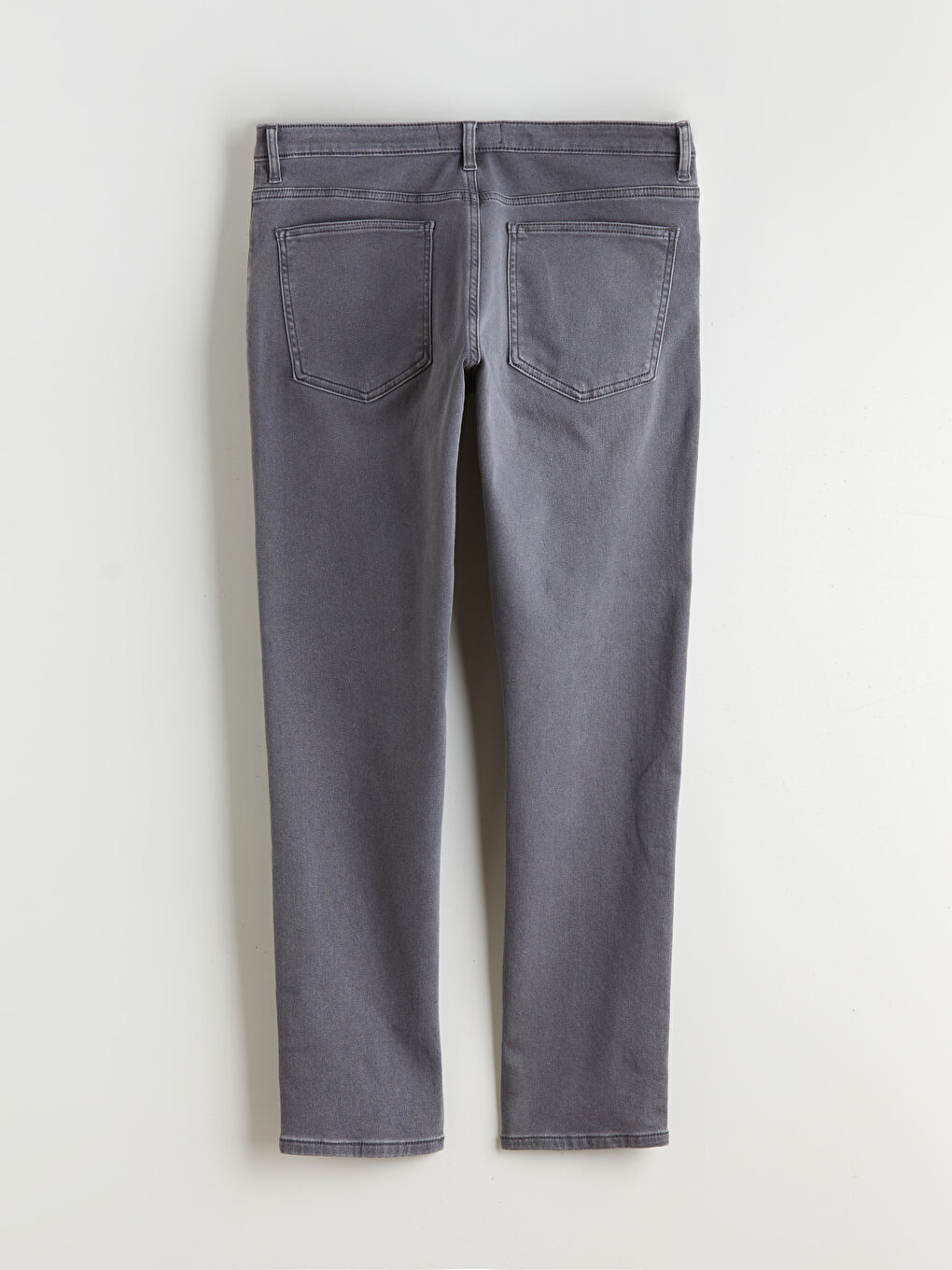 Gri 750 Slim Fit İçi Polarlı Kışlık Erkek Jean Pantolon-5