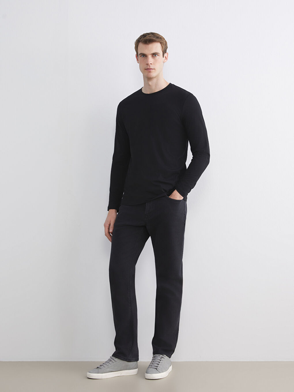 Antrasit 779 Regular Fit İçi Polarlı Kışlık Erkek Jean Pantolon