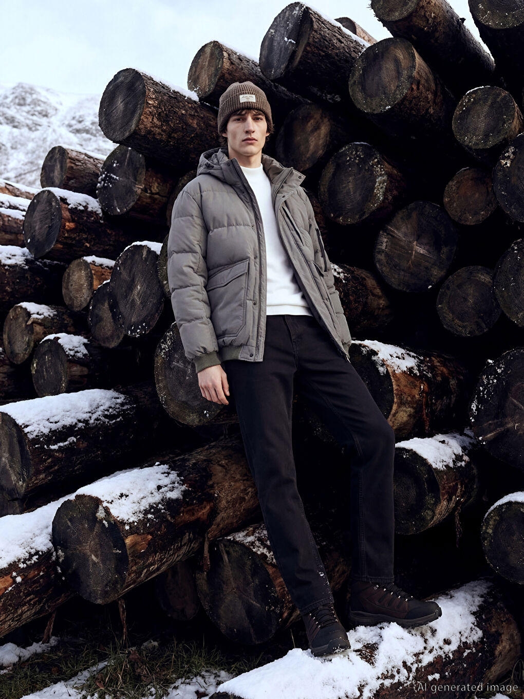 Antrasit 779 Regular Fit İçi Polarlı Kışlık Erkek Jean Pantolon