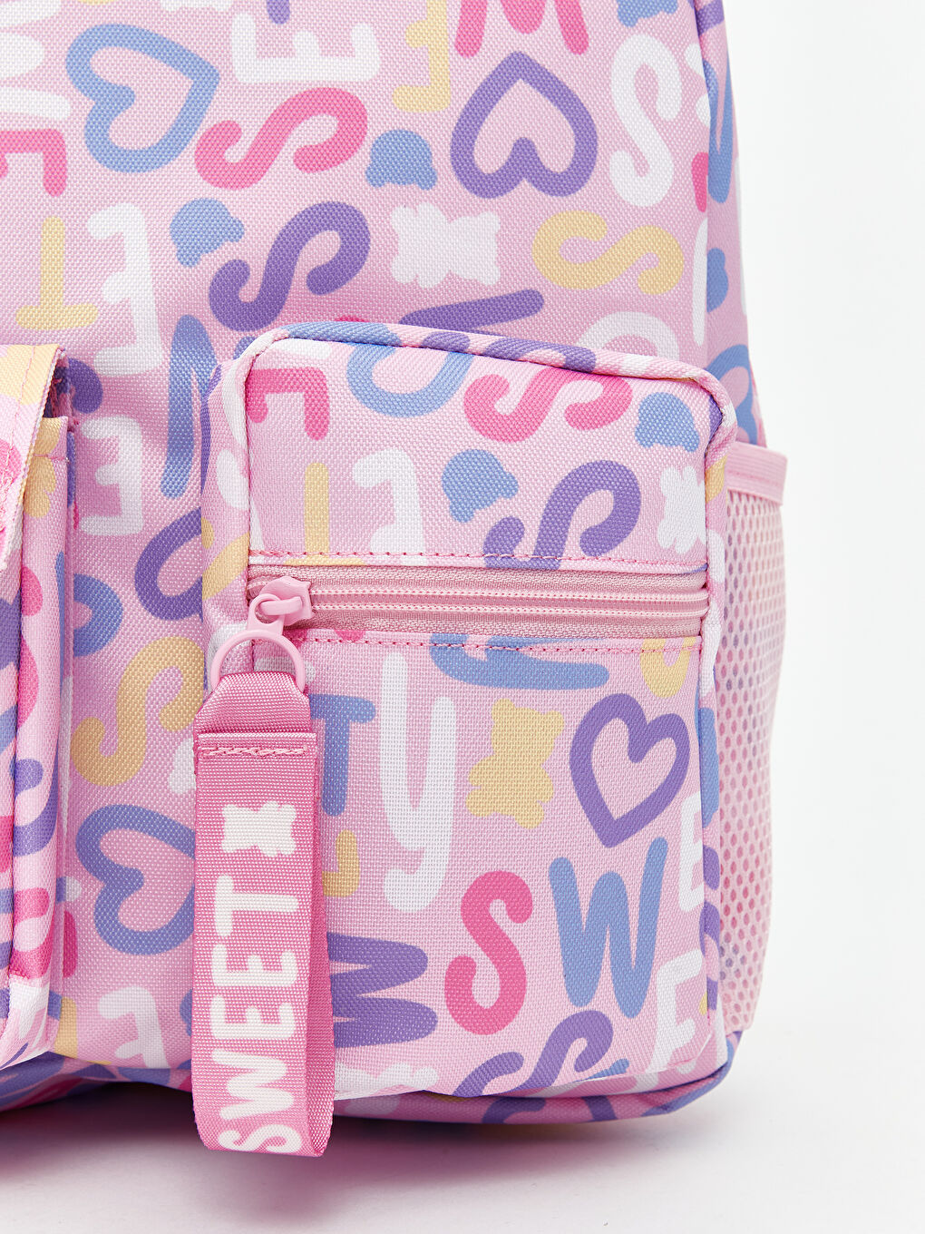 Pembe Laptop Bölmeli Kız Çocuk Okul Çantası-1