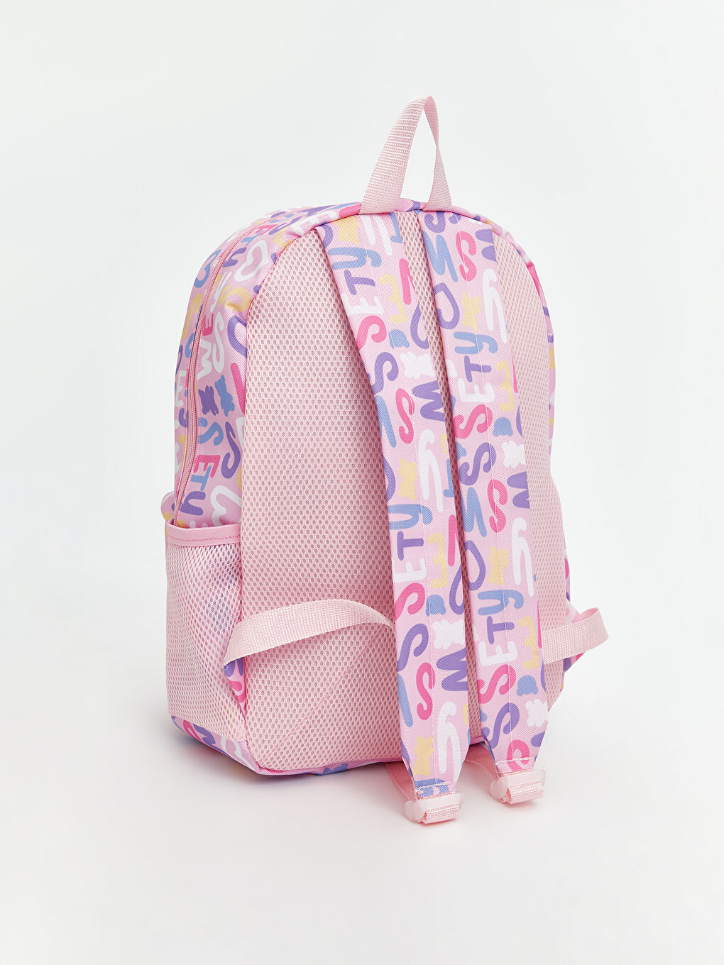 Pembe Laptop Bölmeli Kız Çocuk Okul Çantası-2