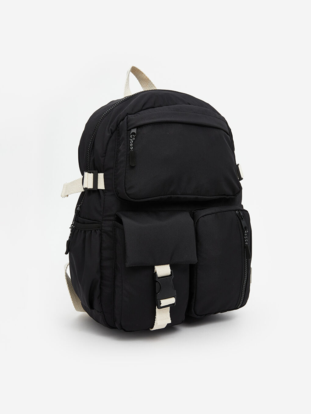 Siyah Çok Bölmeli Kız Çocuk Sırt Çantası-1