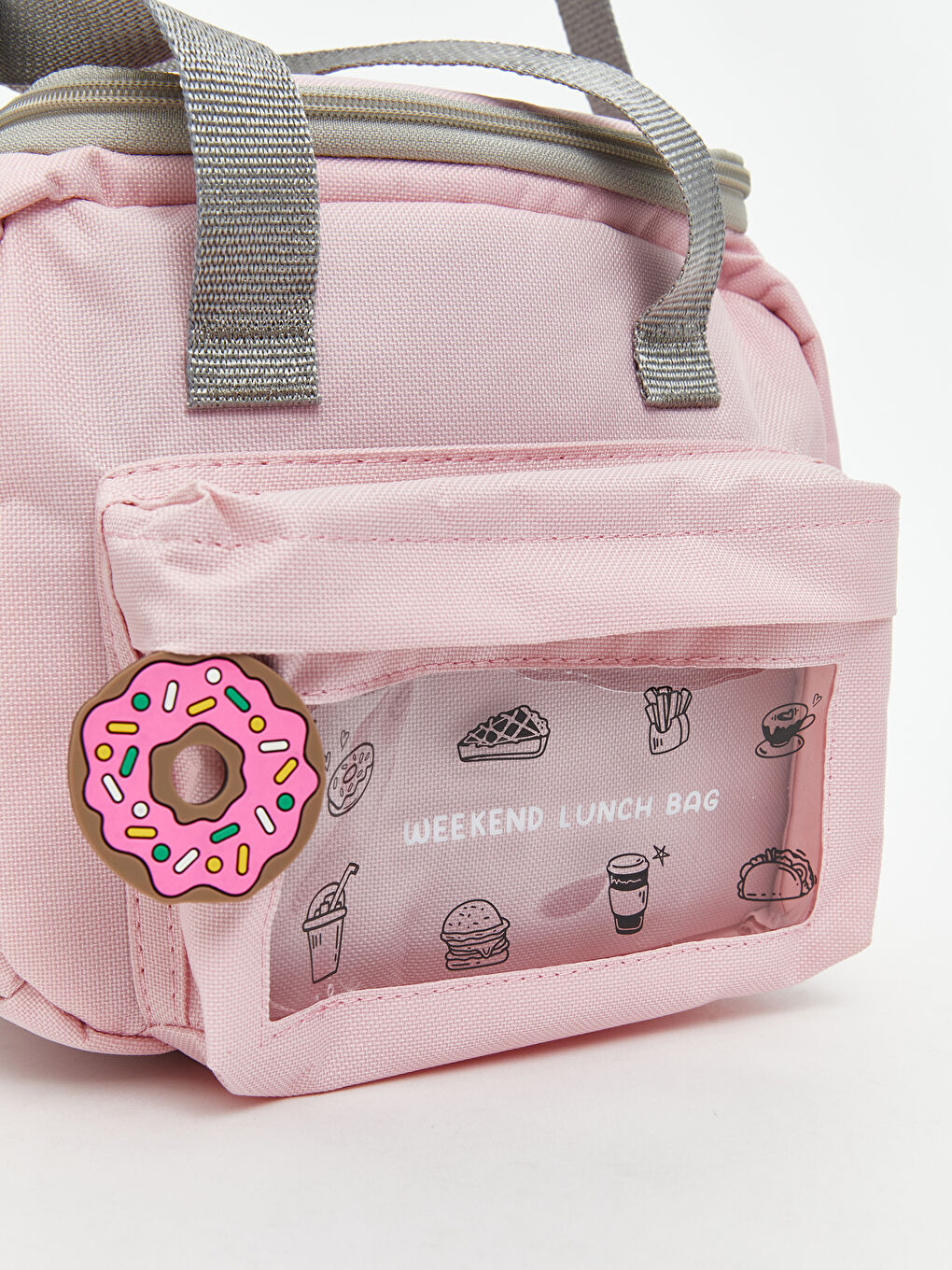 Pembe Fermuarlı Kız Çocuk Termal Beslenme Çantası-2