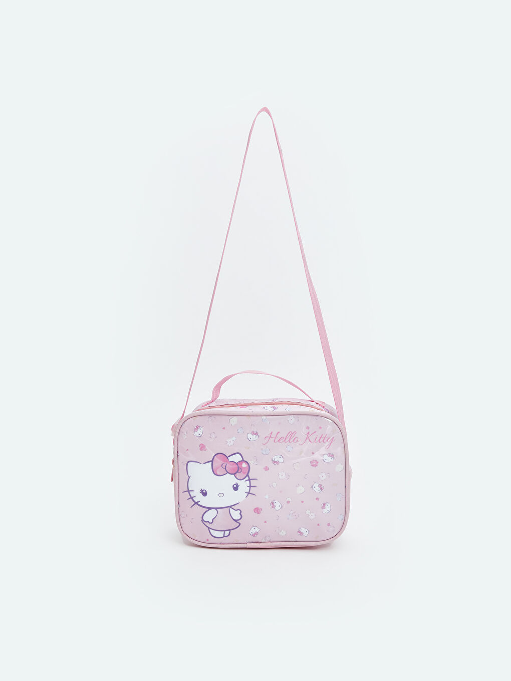 Pembe Hello Kitty Baskılı Kız Çocuk Beslenme Çantası